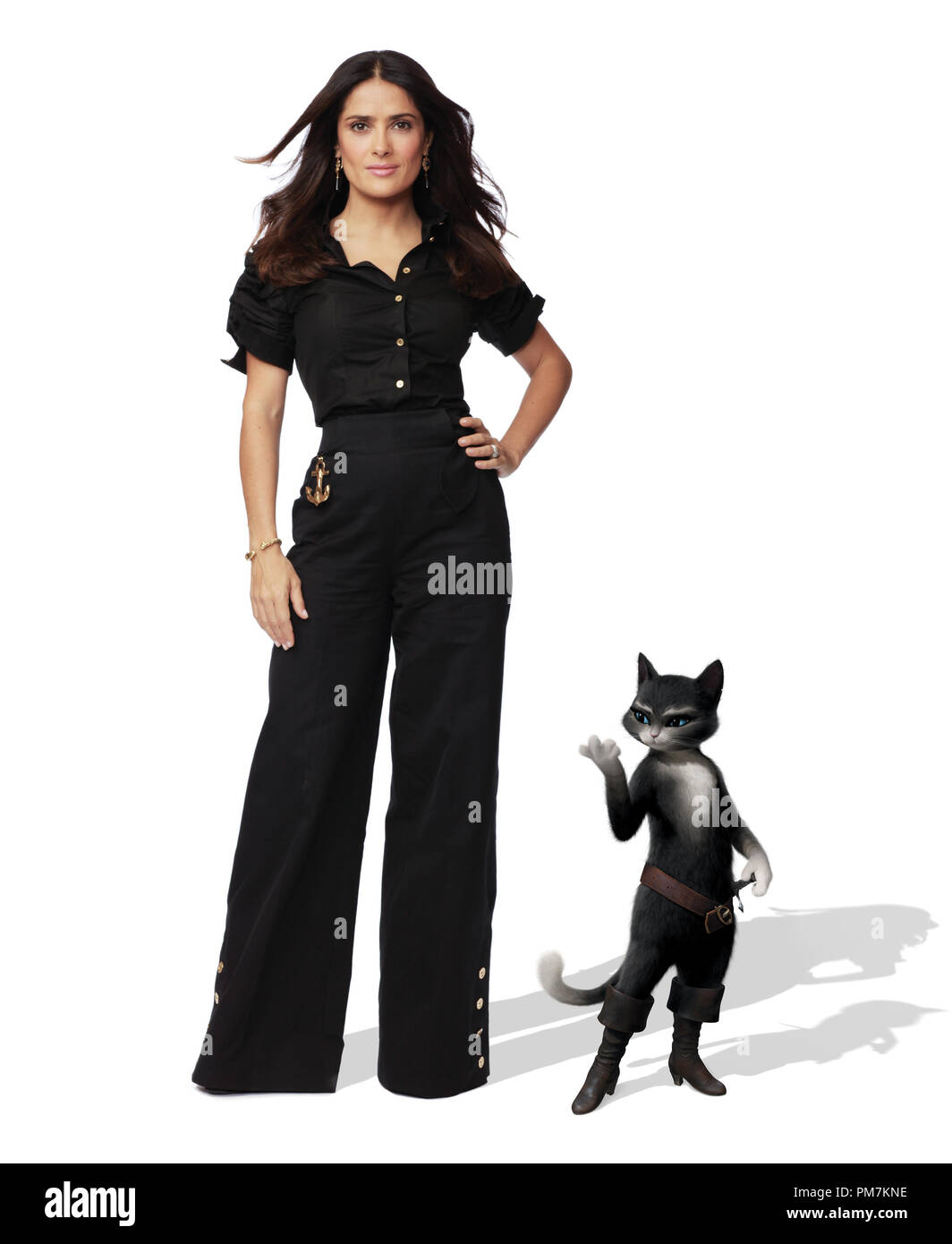 picture Who Voices Puss In Boots https www alamy com salma hayek voices kitty softpaws in dreamworks animations puss in boots to be released by paramount pictures image218986698 html