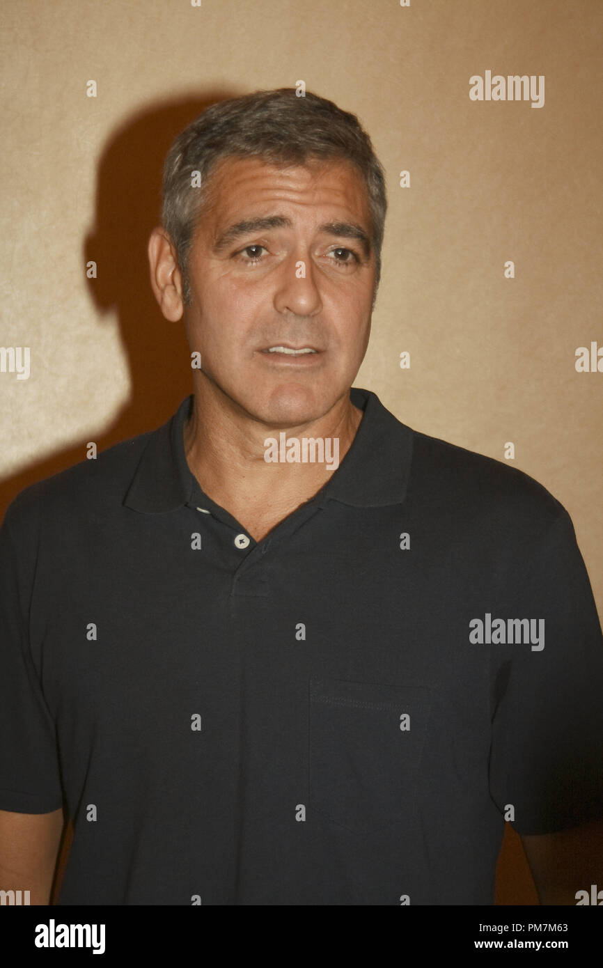 George Clooney 'The Ides of March'  Portrait Session, September 26, 2011.  Reproduction by American tabloids is absolutely forbidden. File Reference # 31175 023JRC  For Editorial Use Only -  All Rights Reserved Stock Photo