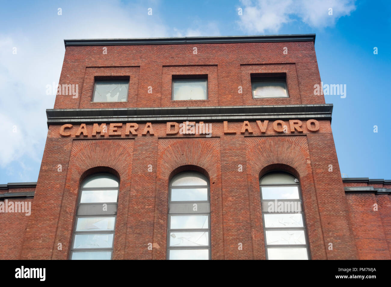 Italy, Lombardy, Milan, Camera del Lavoro Building Stock Photo - Alamy