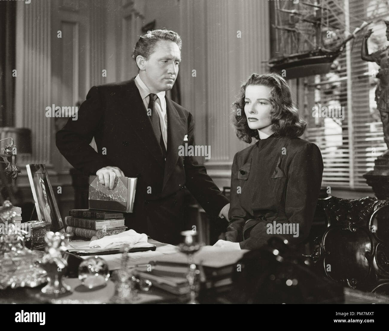 Spencer Tracy and Katharine Hepburn 'Keeper Of The Flame' 1942 MGM File Reference # 31202 557THA Stock Photo