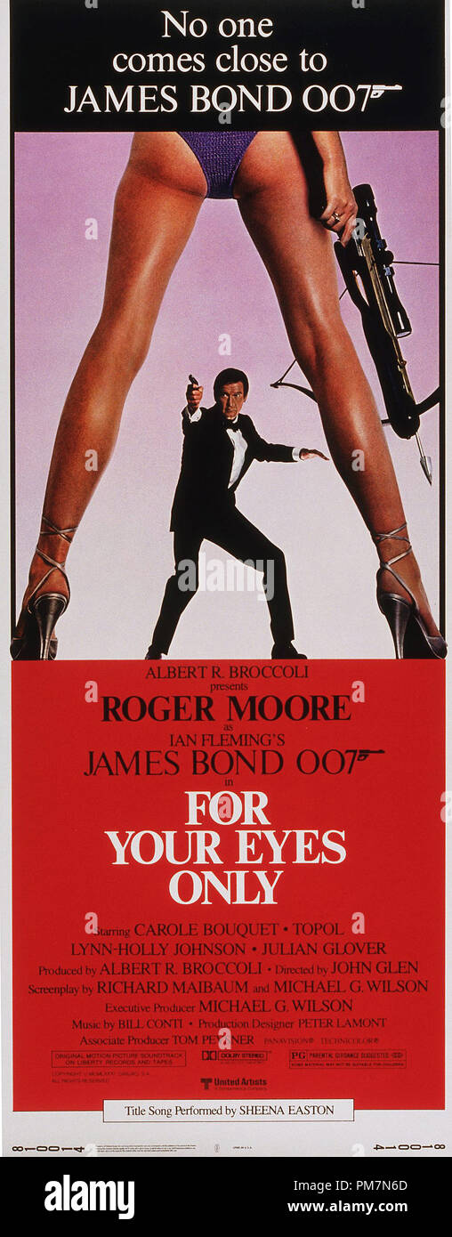 Movie Poster For Your Eyes Only 1981 Stock Photo Alamy Movie Poster For Your Eyes Only 1981 Stock Photo Alamy