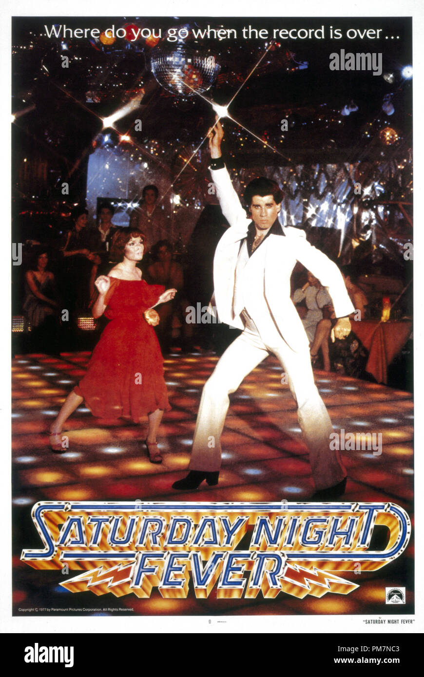 John Travolta, 'Saturday Night Fever' Poster  1977 Paramount File  Reference # 31202 844THA Stock Photo