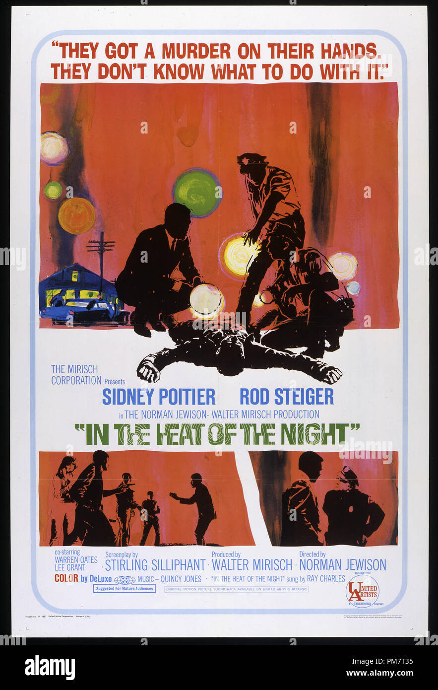 In the heat of the night 1967 poster hi-res stock photography and