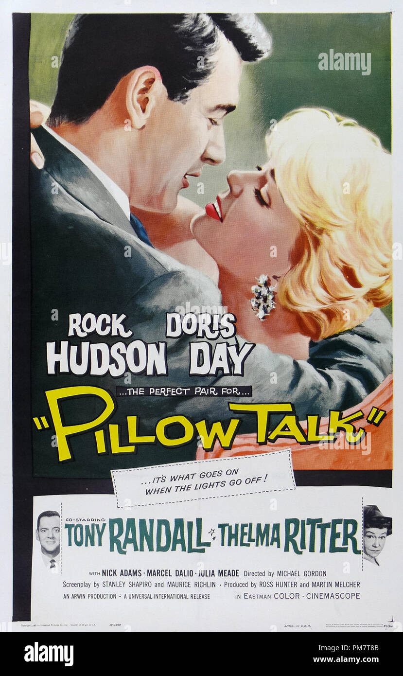 'Pillow Talk' 1959 UI Poster   File Reference # 31386 593THA Stock Photo