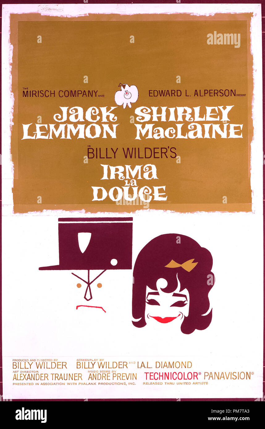 'Irma la Douce' 1963 MGM Poster   File Reference # 31386 612THA Stock Photo