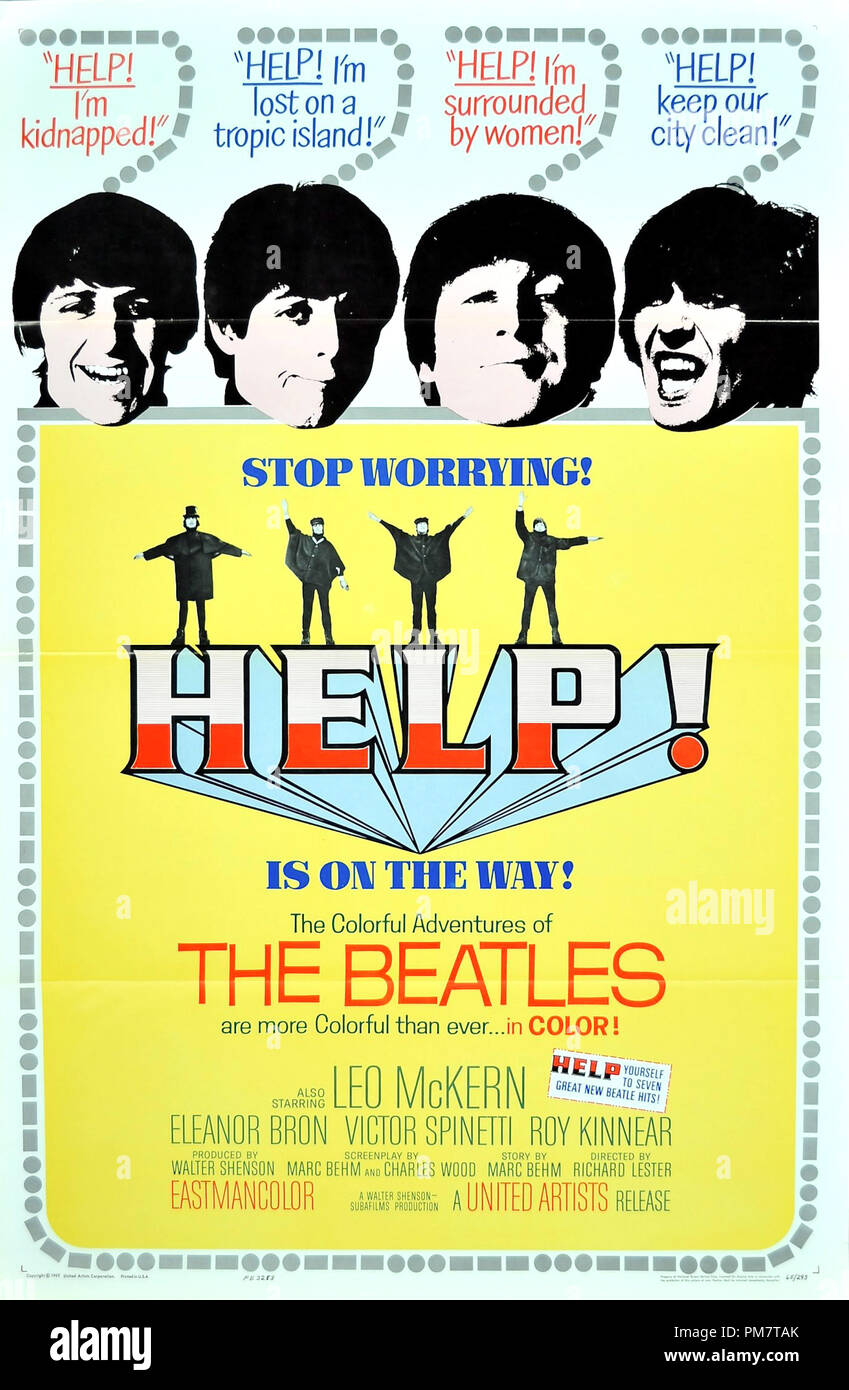 The beatles 1960s film movie help hi-res stock photography and 