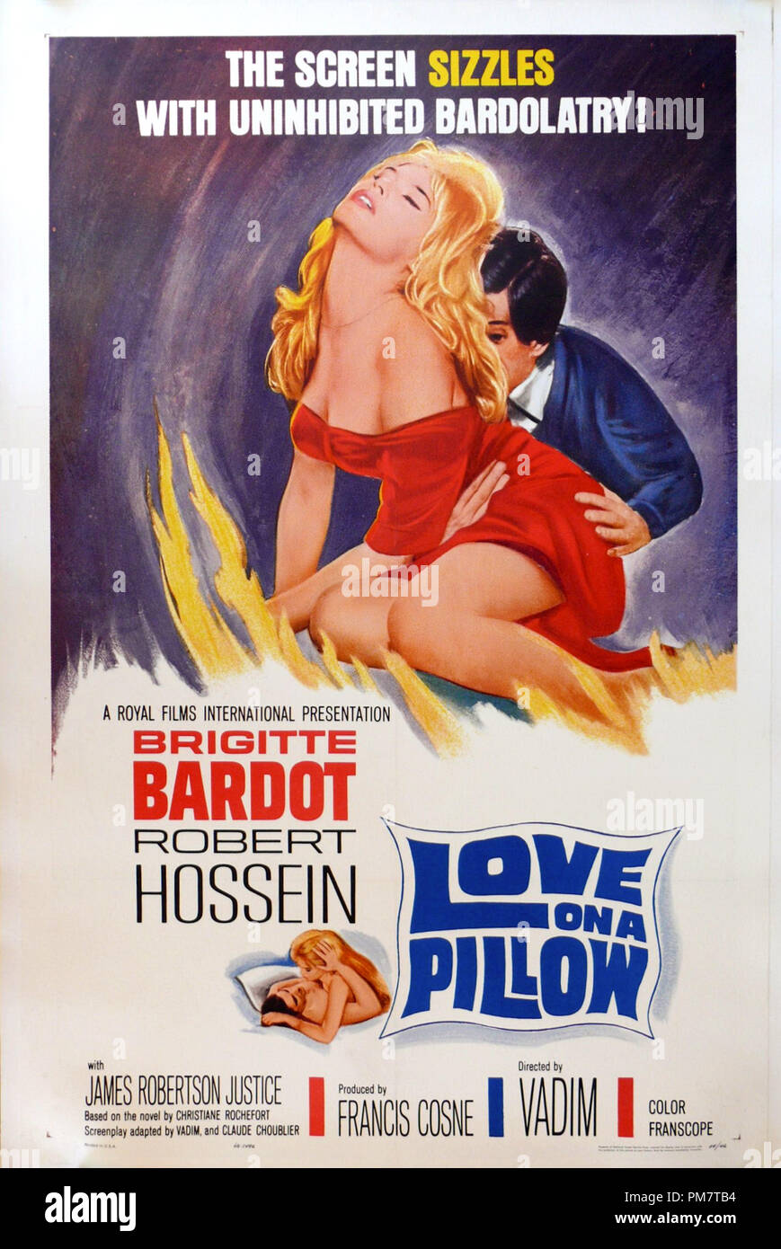 'Love on a Pillow' 1962 (aka Le repos du guerrier) Poster   File Reference # 31386 623THA Stock Photo