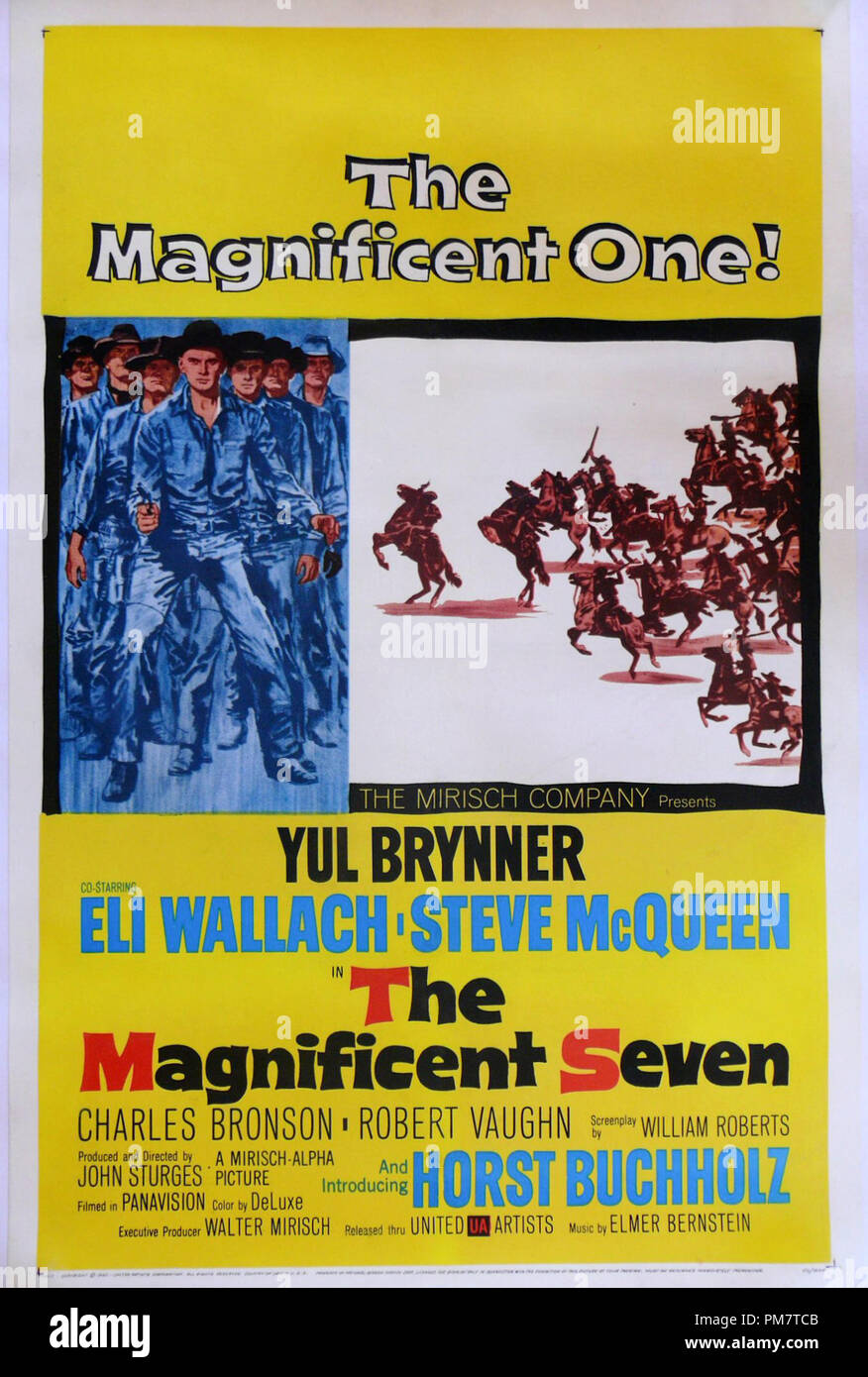 The magnificent seven poster 1960 hi-res stock photography The magnificent seven poster 1960 hi-res stock photography