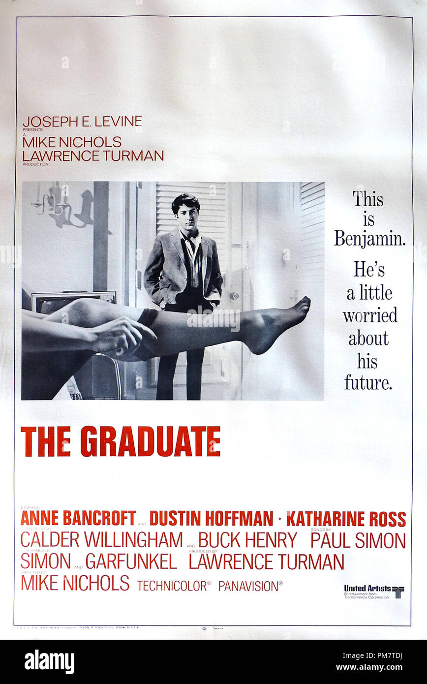 Dustin Hoffman, "The Graduate" 1967 Embassy Poster File Reference # 31386  655THA Stock Photo - Alamy