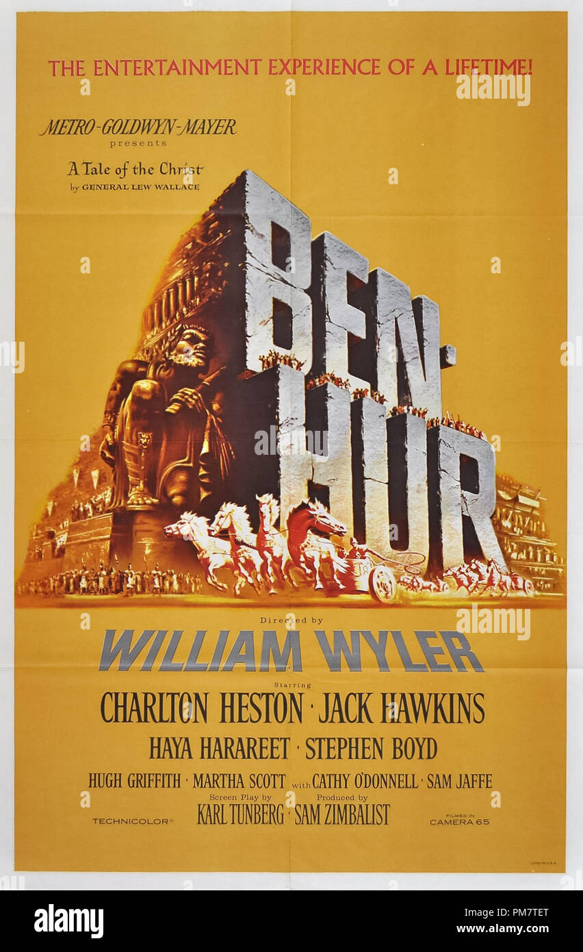 'Ben-Hur' 1959 MGM  Poster   File Reference # 31386 669THA Stock Photo
