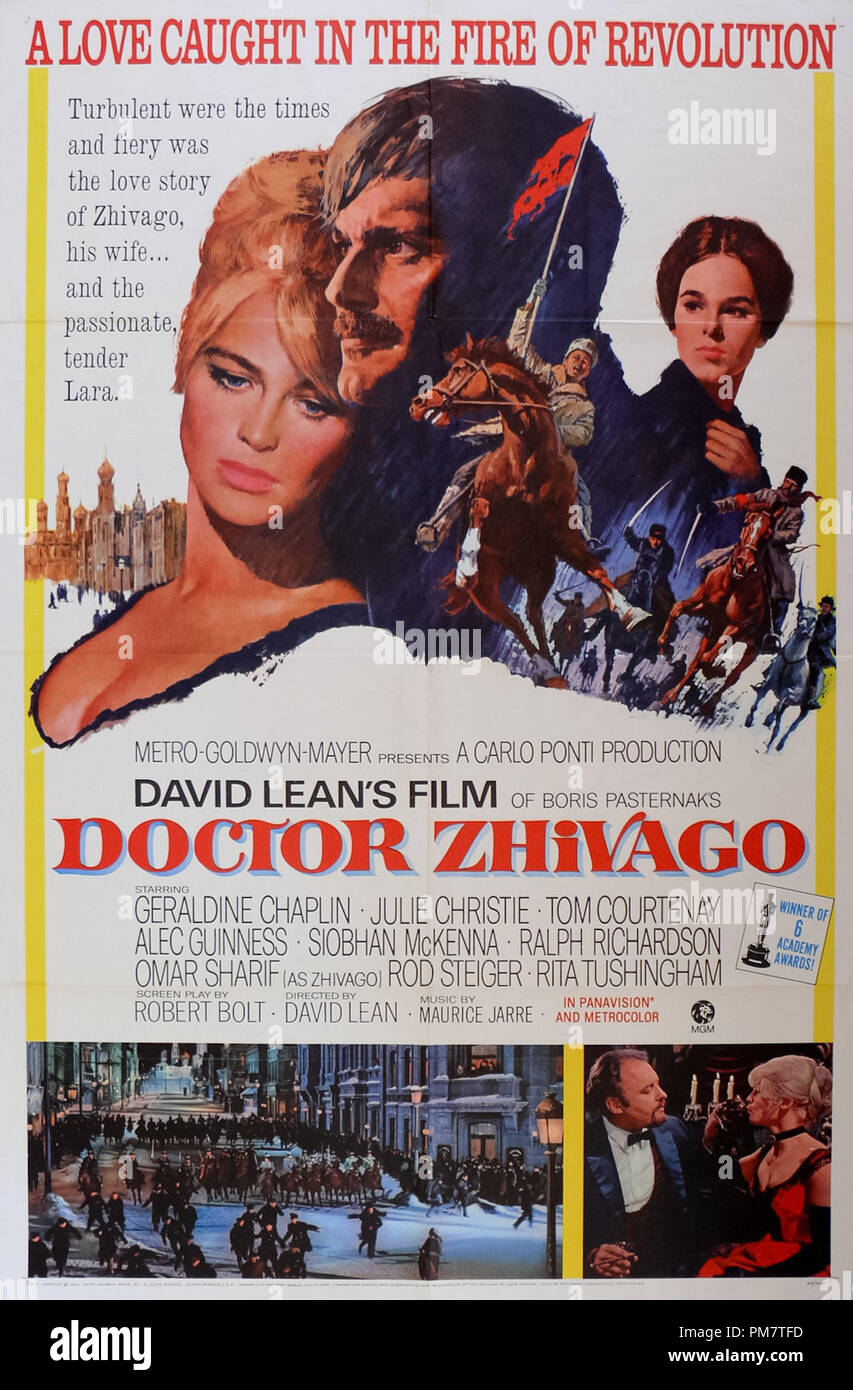 'Doctor Zhivago' 1965 MGM  Poster   File Reference # 31386 677THA Stock Photo