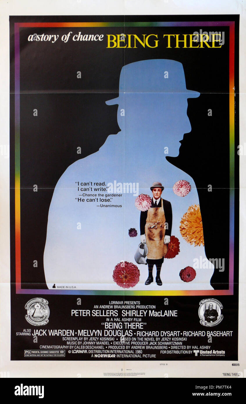 Peter Sellers" "Being There" 1979  Poster   File Reference # 31386 722THA Stock Photo