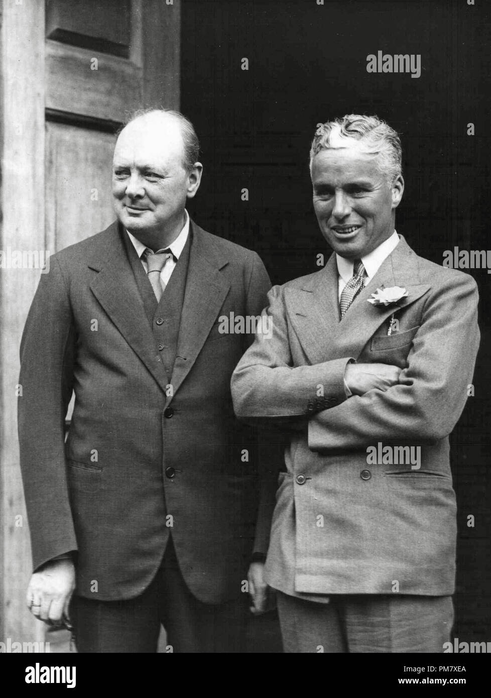 Charles Chaplin, the English- born Hollywood actor, with Mr. Winston ...