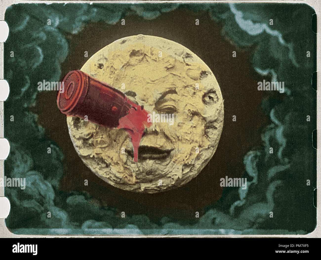 'A Trip to the Moon' 1902 Scene Still File Reference # 31537 706 Stock Photo