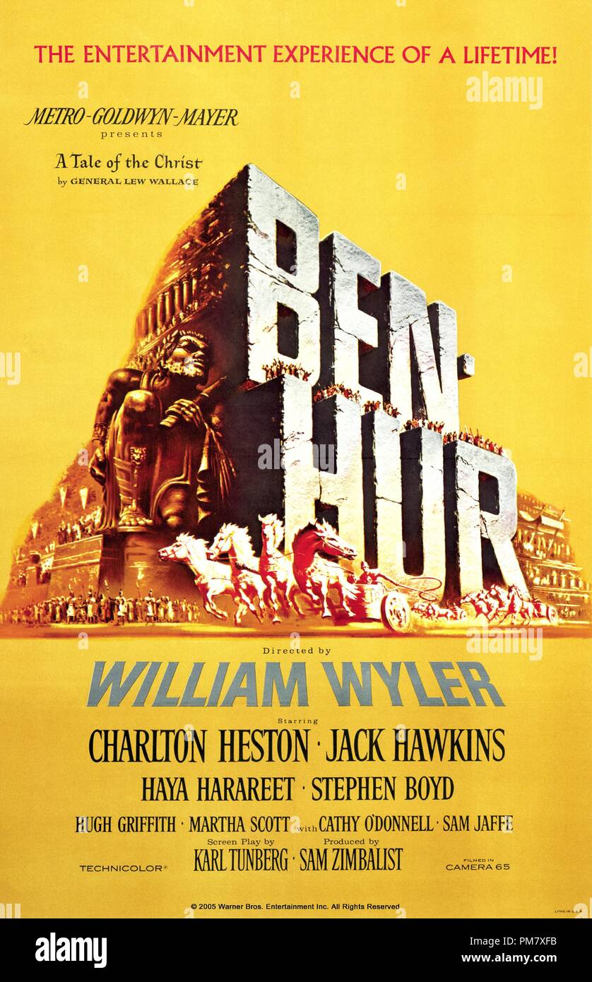 'Ben Hur' 1959 MGM Poster  File Reference # 31537 710 Stock Photo