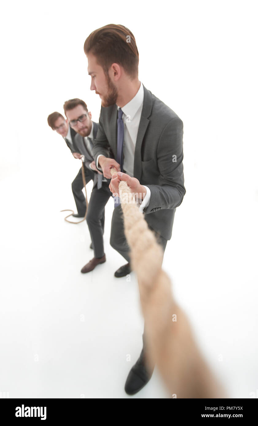 background image of a businessman rising up Stock Photo - Alamy