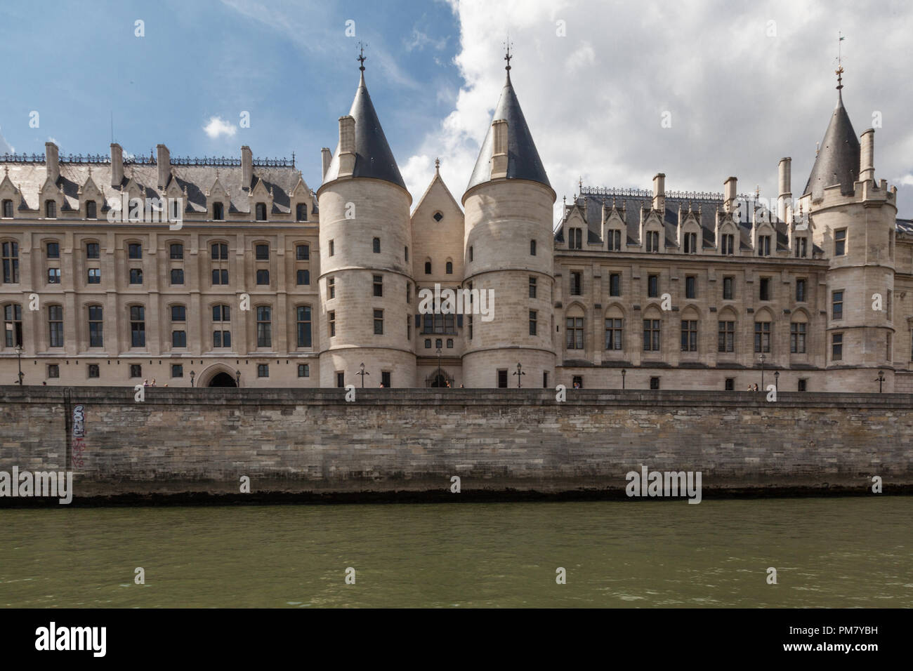 walking through the streets of Paris, Along the Seine, Stock Photo