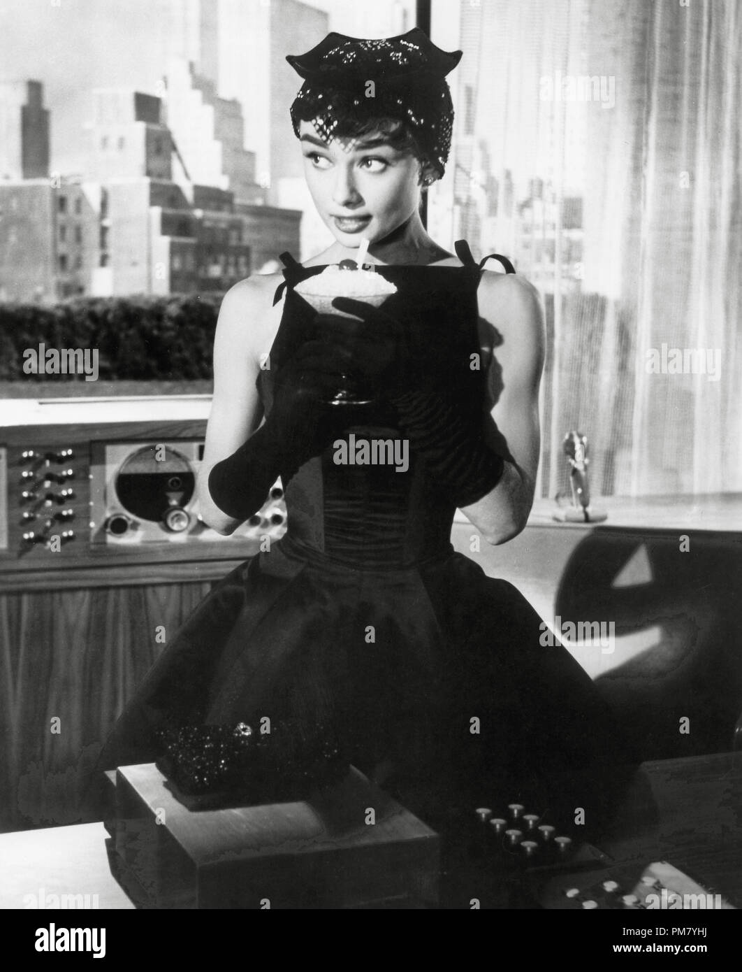 (Archival Classic Cinema - Audrey Hepburn Retrospective) Audrey Hepburn, "Sabrina" 1954  Paramount File Reference # 31569_029THA Stock Photo