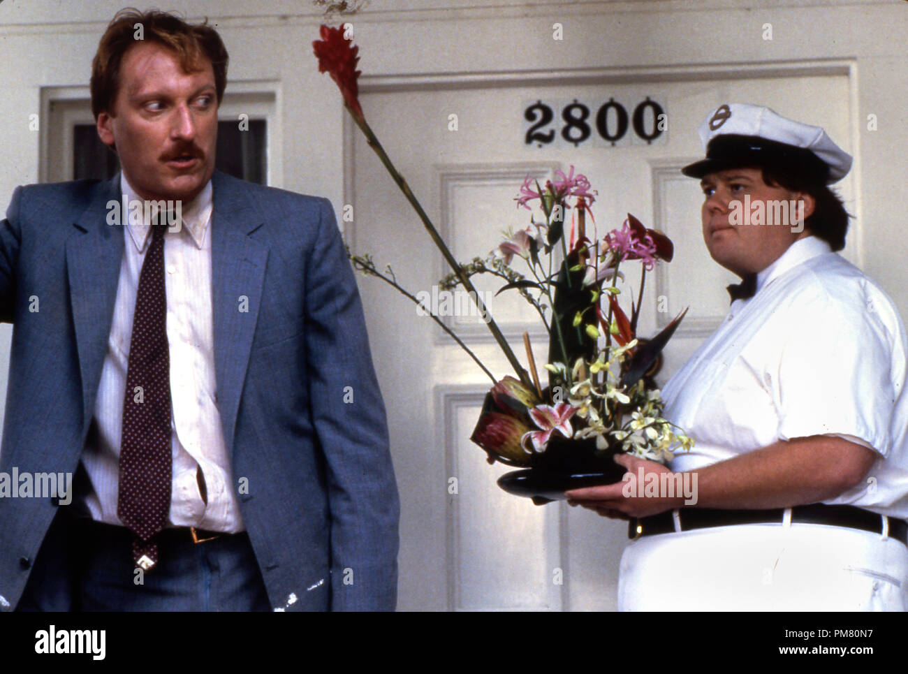 Studio Publicity Still from "Ferris Bueller's Day Off" Jeffrey Jones, Louie Anderson © 1986 Paramount Stock Photo