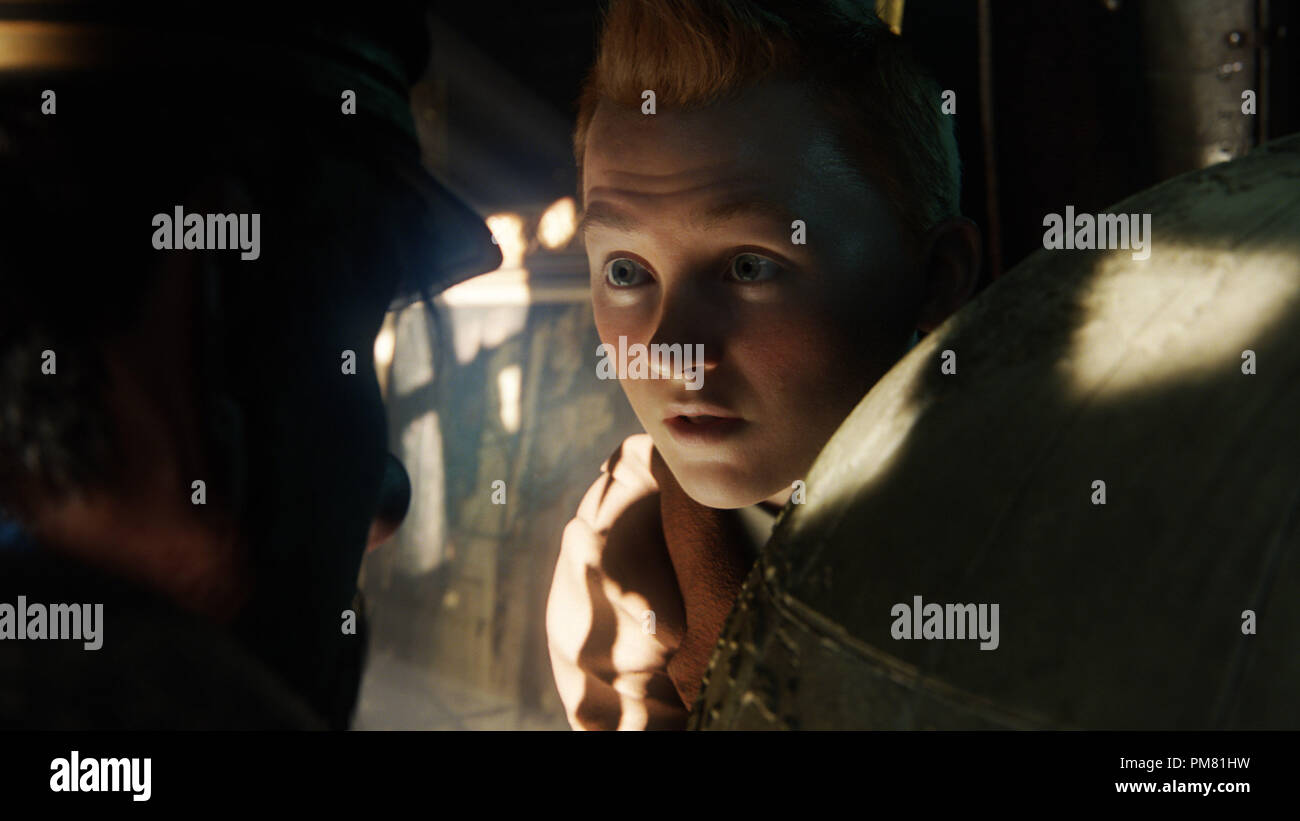 Tintin (Jamie Bell) in THE ADVENTURES OF TINTIN, from Paramount
