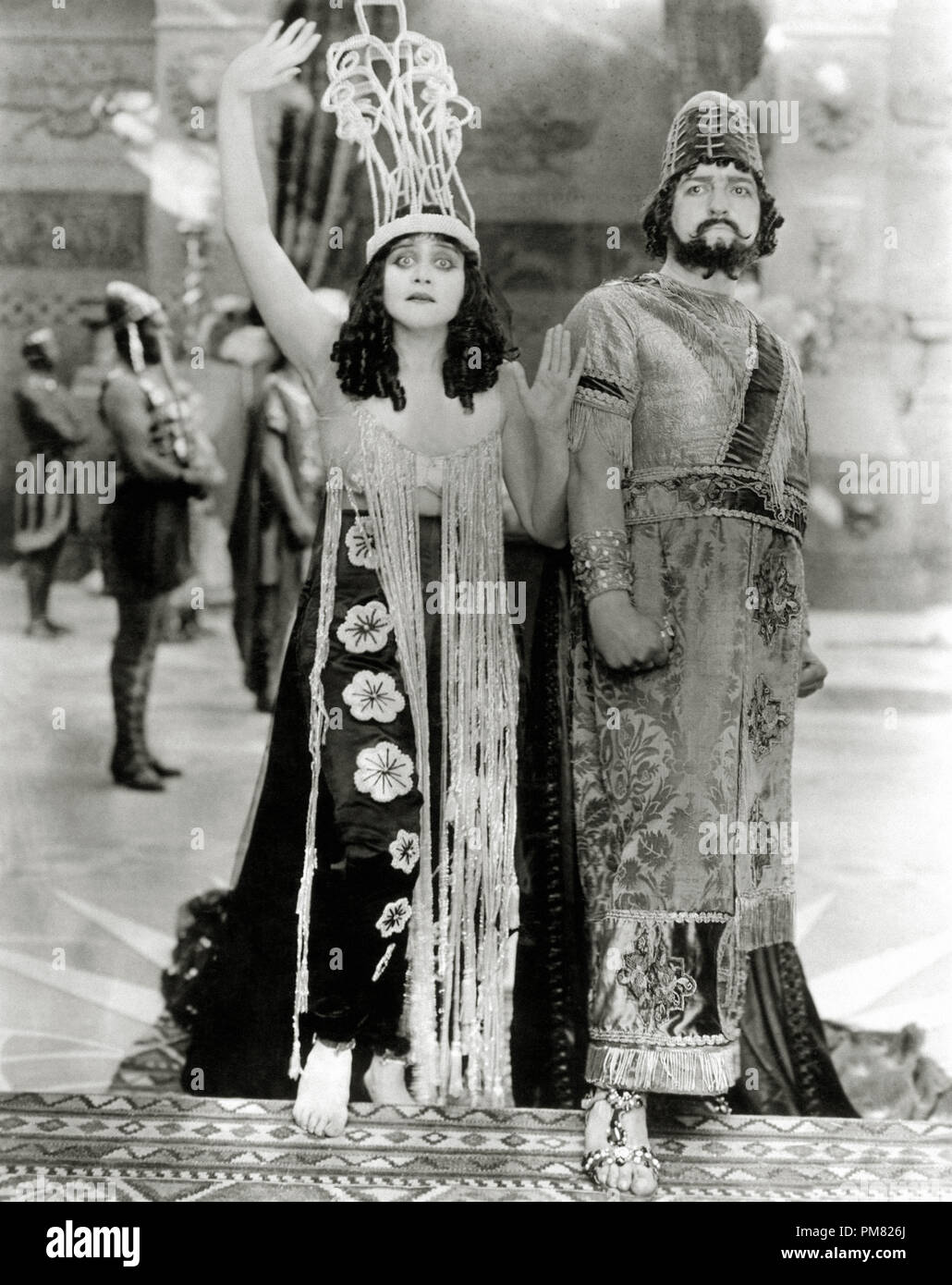 Theda Bara and G. Raymond Nye, 'Salome' 1918 Fox File Reference # 31316 018THA Stock Photo