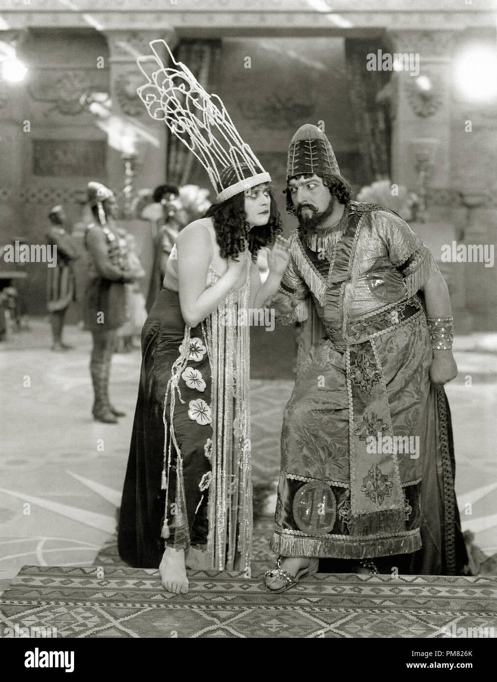 Theda Bara and G. Raymond Nye, 'Salome' 1918 Fox File Reference # 31316 019THA Stock Photo