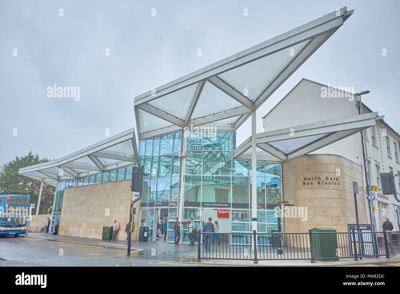 North Gate bus station in the town of Northampton, England Stock Photo