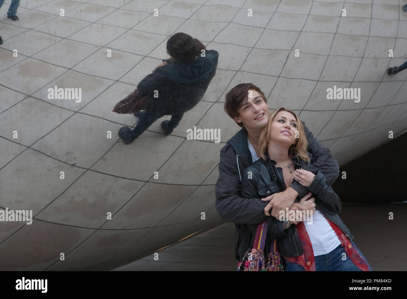 Kyle (Douglas Booth) and Lola (Miley Cyrus) star in LOL. Photo: Peter Sorel Stock Photo