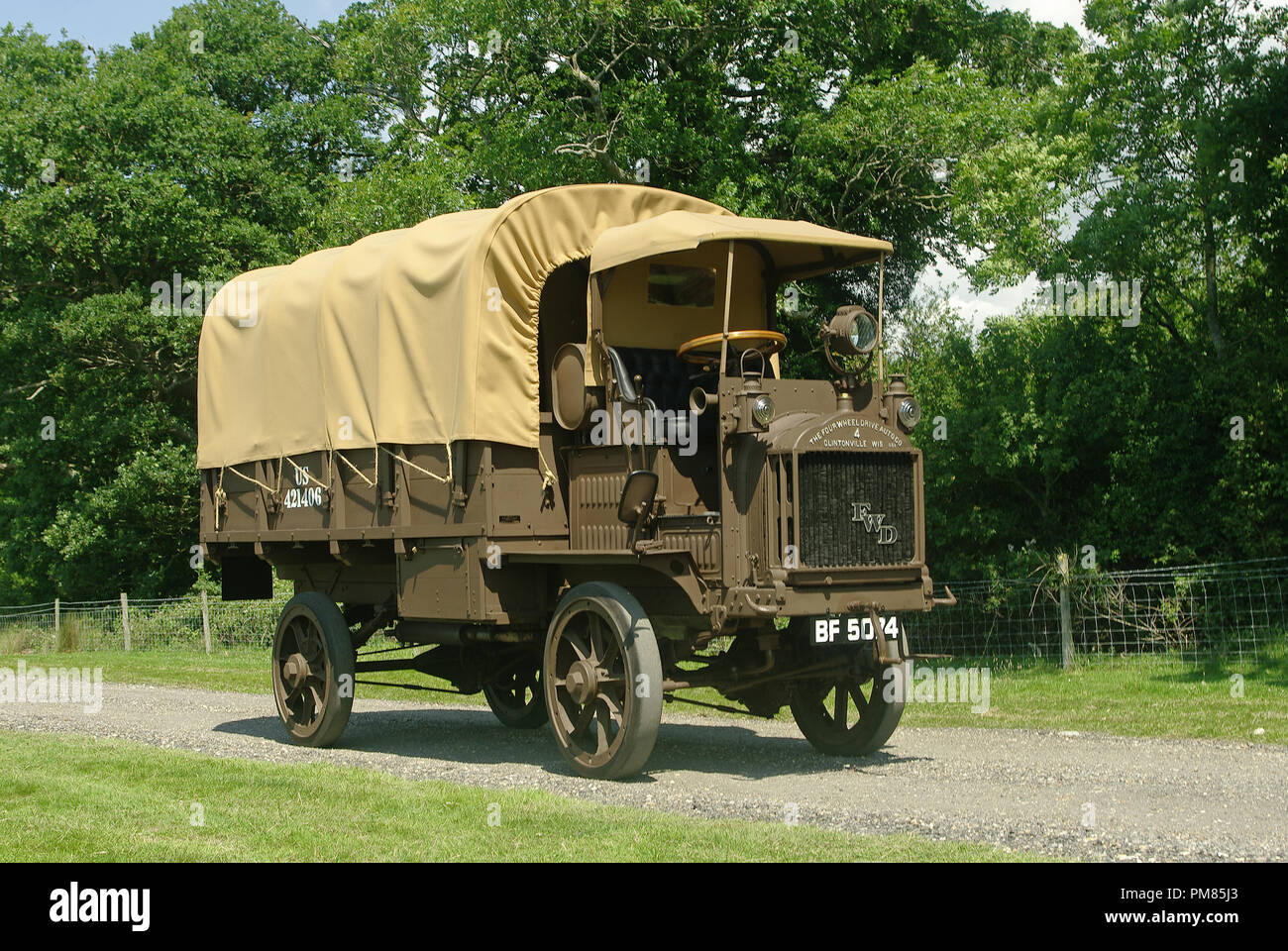 1917 FWD Army Truck Stock Photo