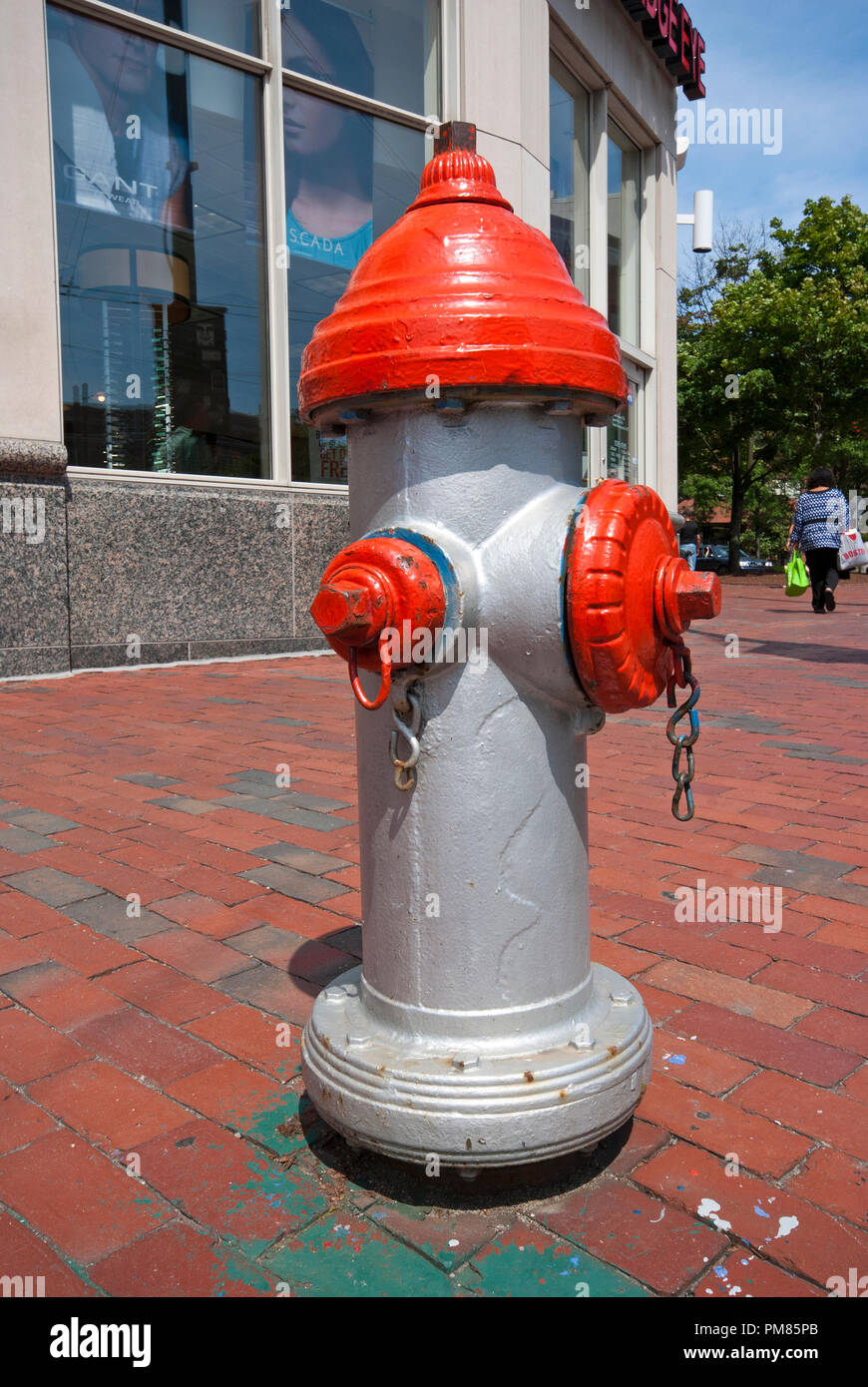 Fire hydrant in Boston, Suffolk County, Massachusetts, USA Stock Photo