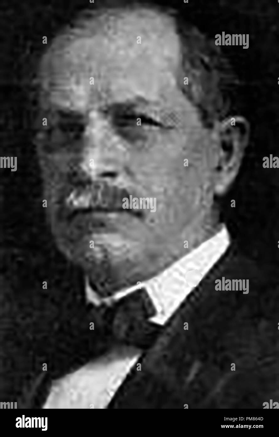 A 1910 portrait of 'Sir Launfal' of Korea (Rev Nathan Loundsbury Rothwell) -1851-1916 - Methodist Episcopal church missionary in Korea Stock Photo