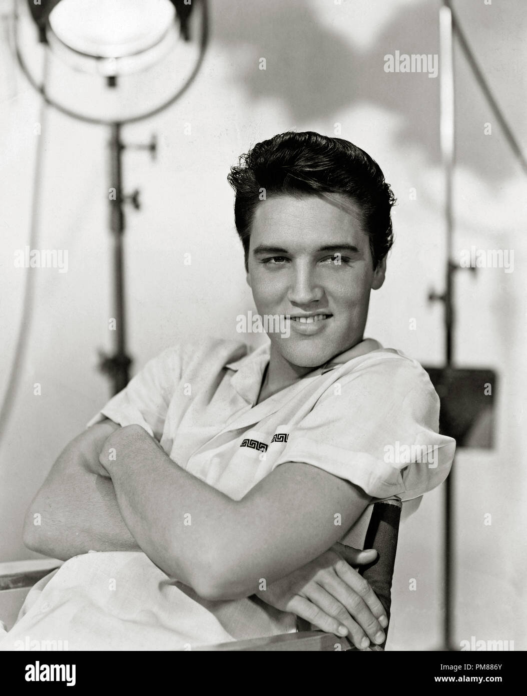 (Archival Classic Cinema - Elvis Presley Retrospective) Elvis Presley, circa 1957  File Reference # 31616 032THA Stock Photo