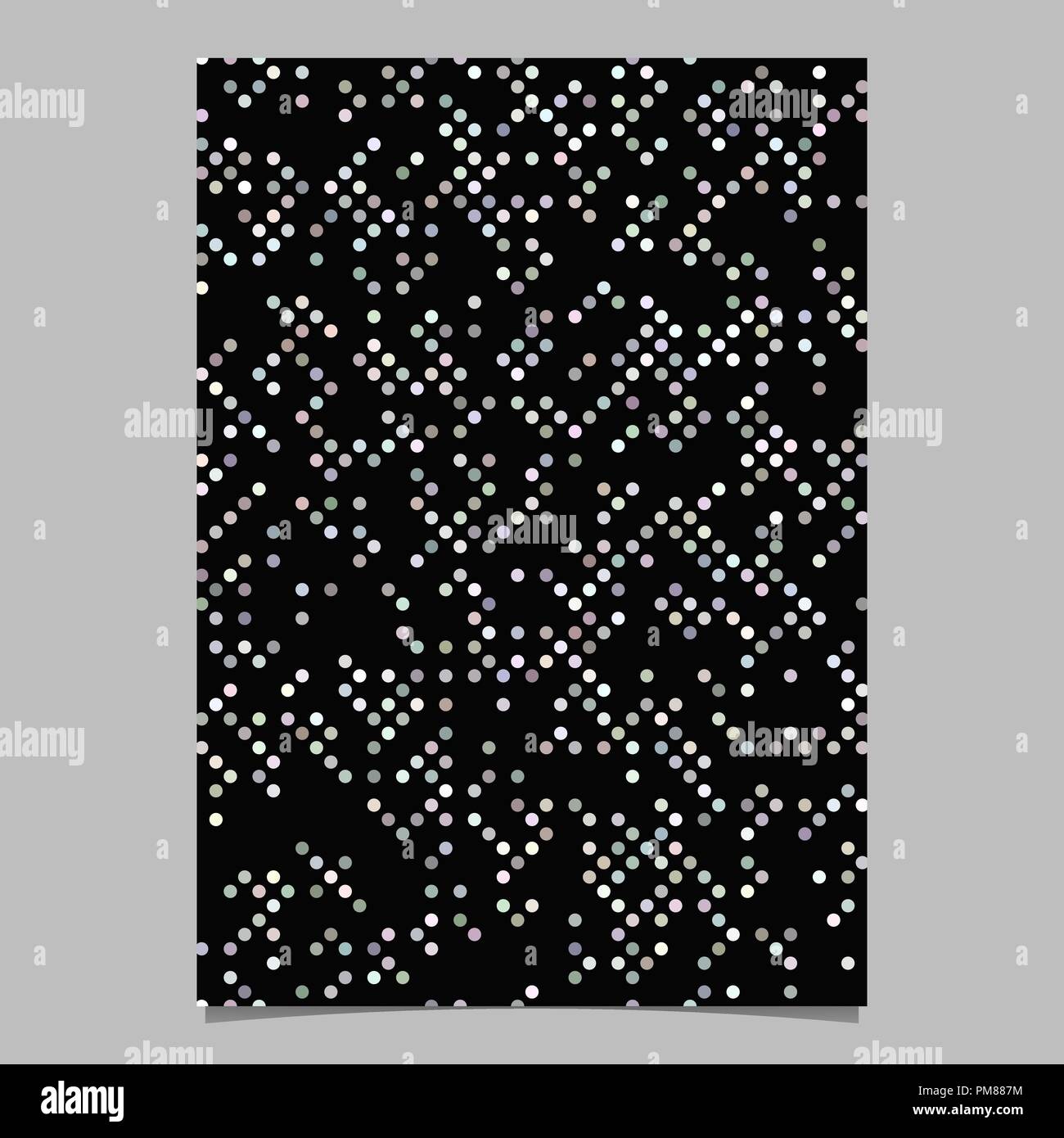 Color dot pattern brochure template - vector stationery background ...