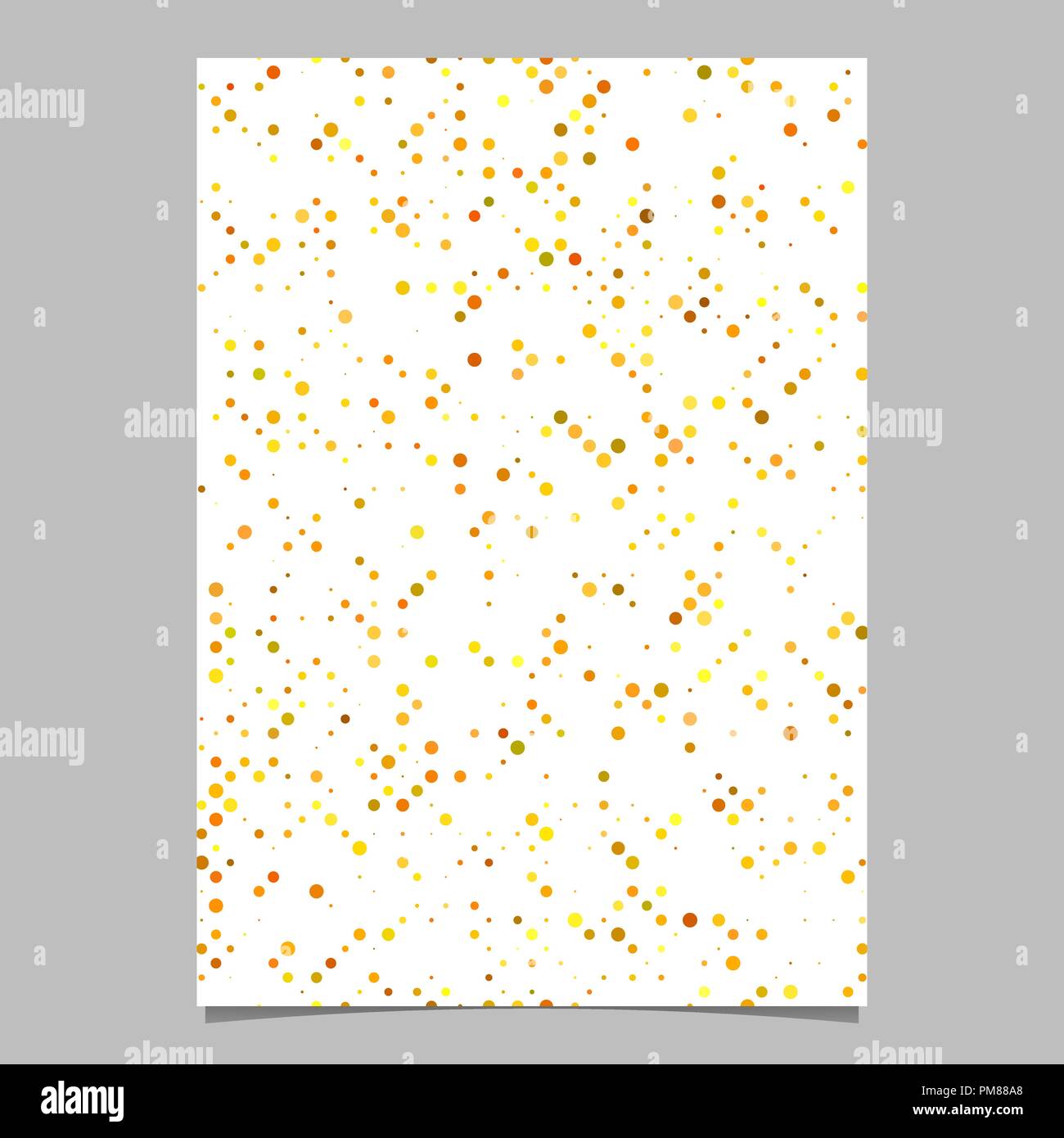 Yellow abstract circle pattern brochure background - vector design ...