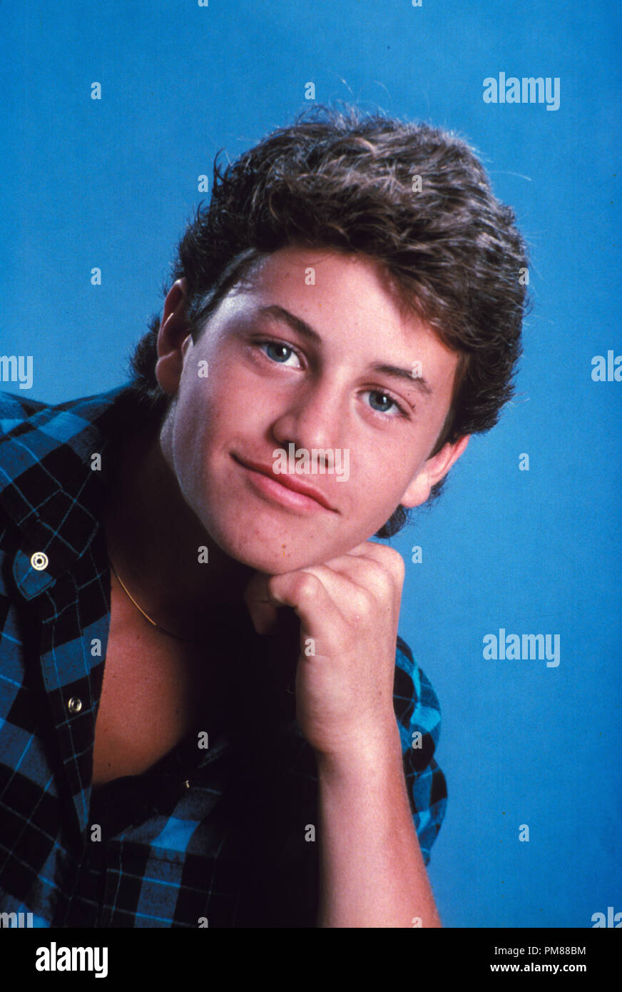 Studio Publicity Still from 'Growing Pains'  Kirk Cameron 1985 Stock Photo