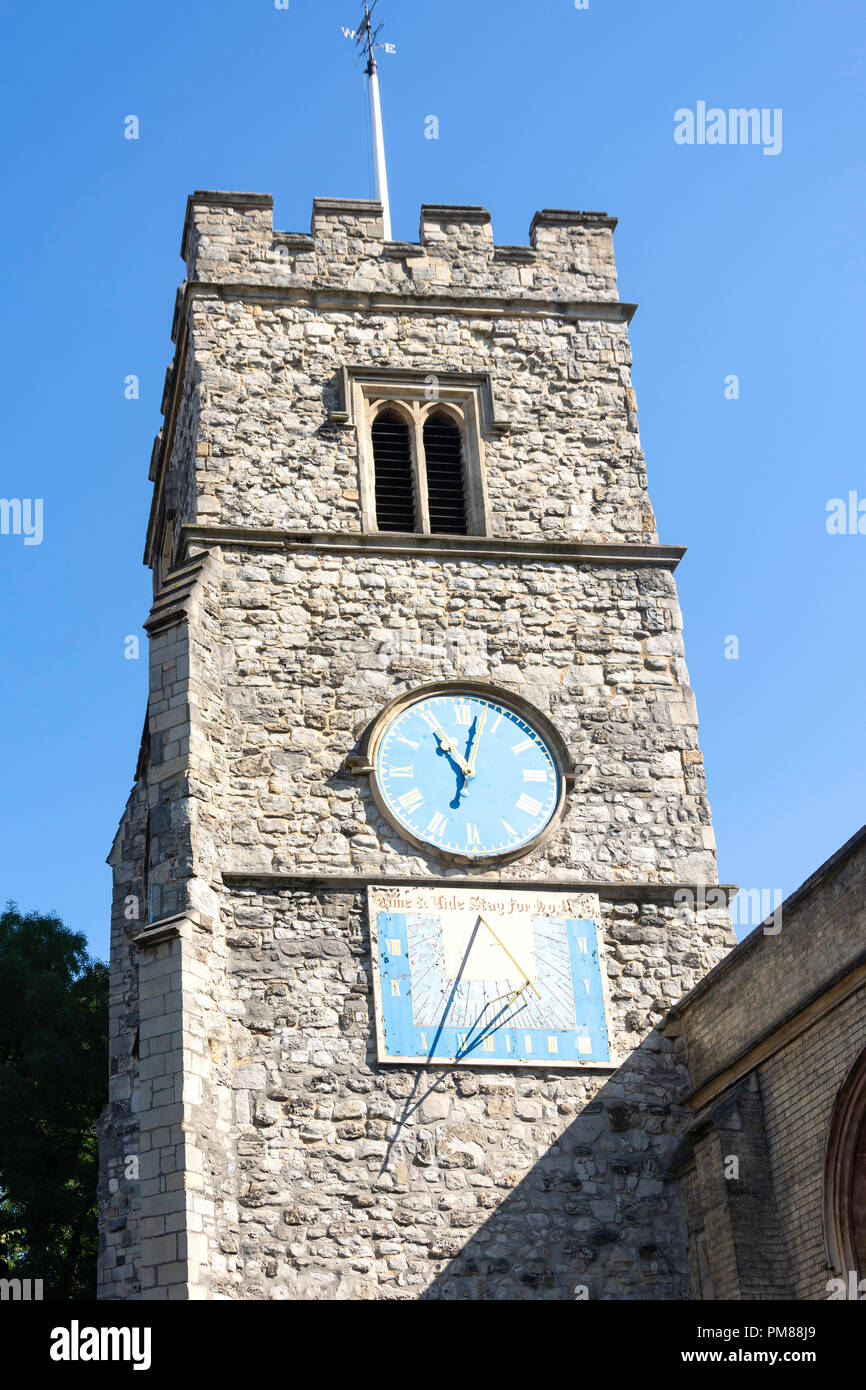 St Mary's Church, Putney High Street, Putney, London Borough of Wandsworth, Greater London, England, United Kingdom Stock Photo