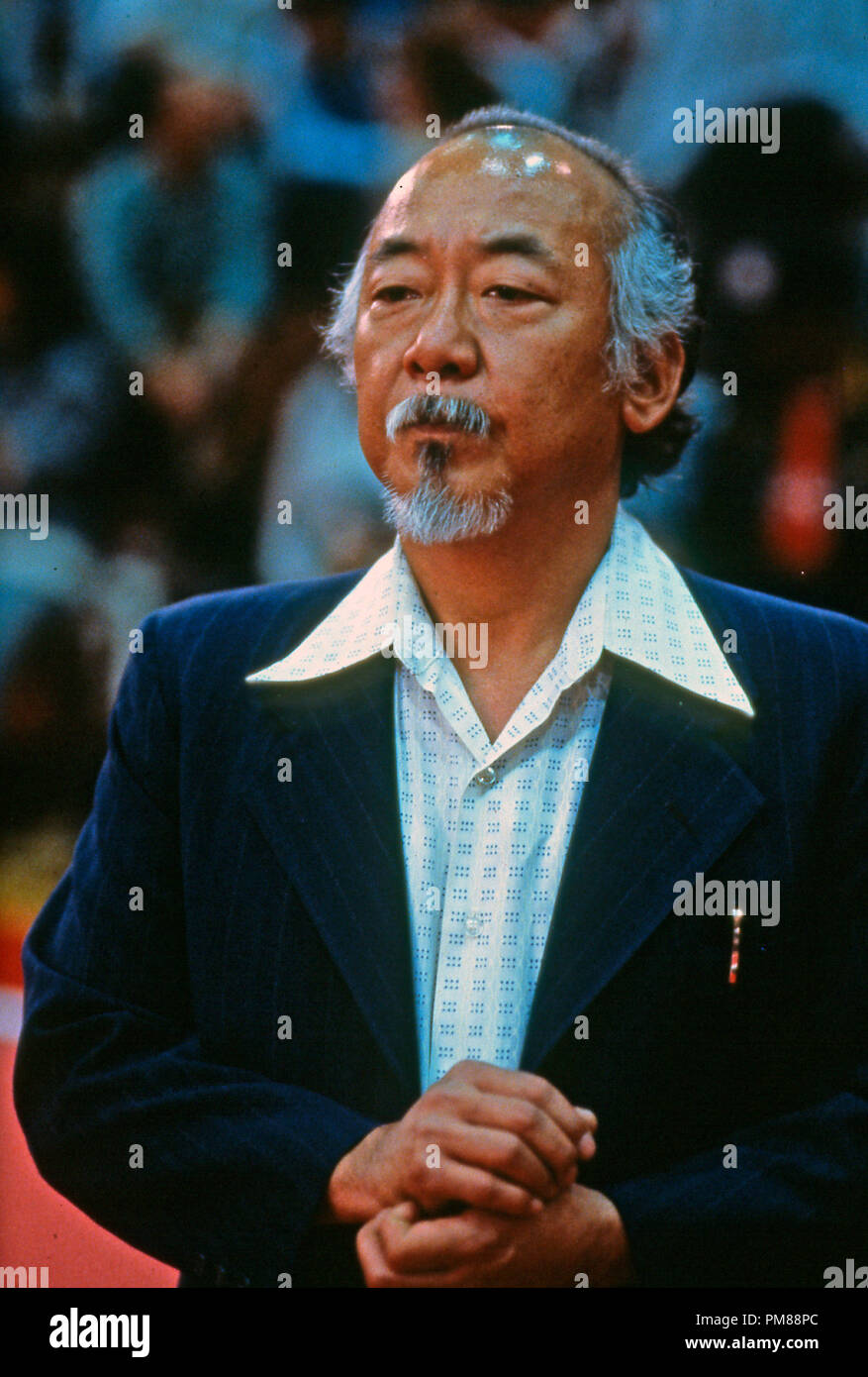Studio Publicity Still from 'The Karate Kid' Pat Morita  © 1984 Columbia      All Rights Reserved   File Reference # 31706085THA  For Editorial Use Only Stock Photo