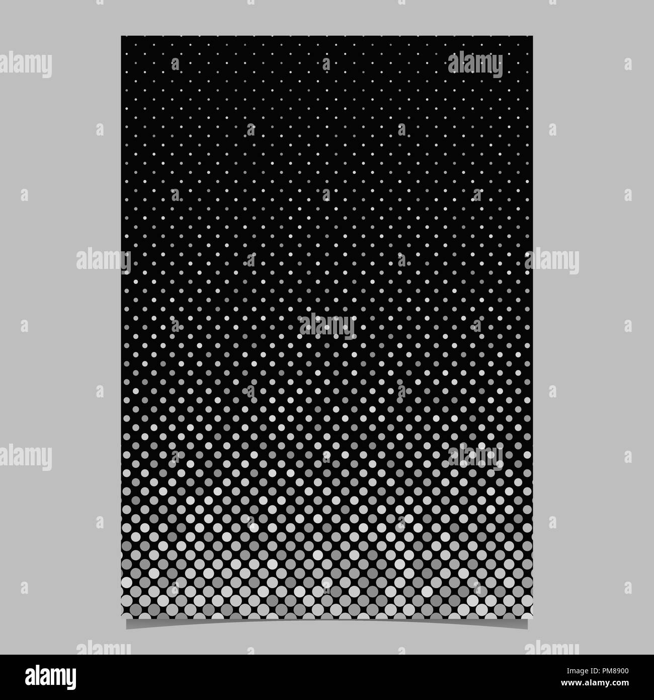 Grey circle pattern brochure background - vector stationery design ...