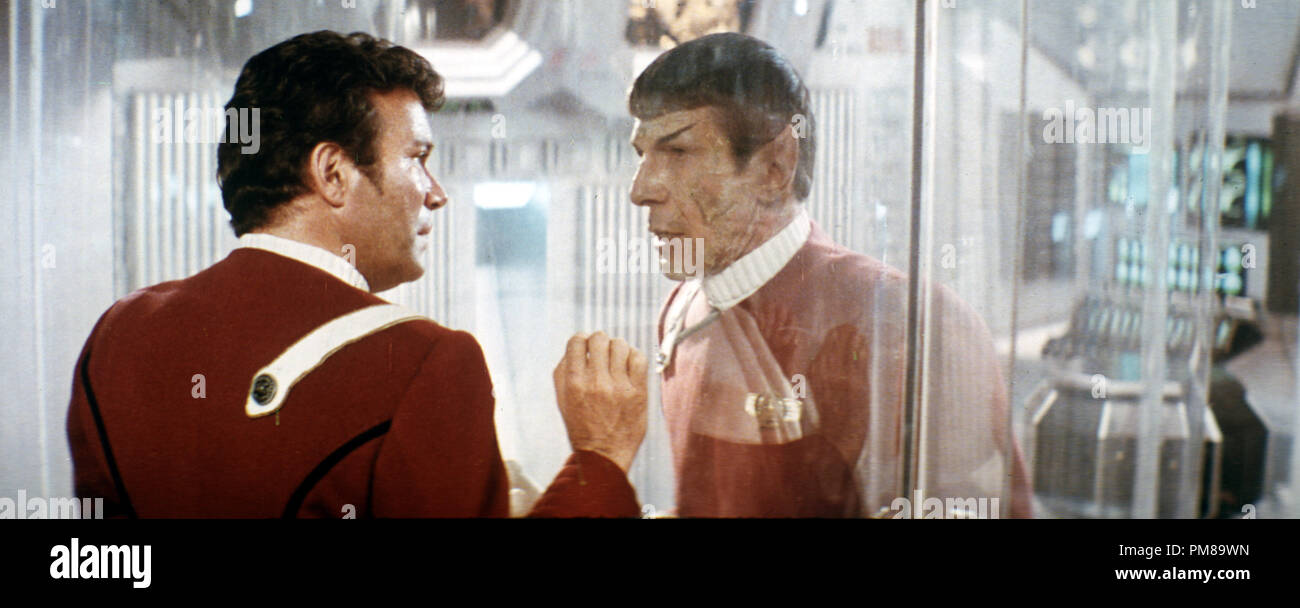 Studio Publicity Still from 'Star Trek II: The Wrath of Khan' William Shatner, Leonard Nimoy © 1982 Paramount All Rights Reserved   File Reference # 31710101THA  For Editorial Use Only Stock Photo