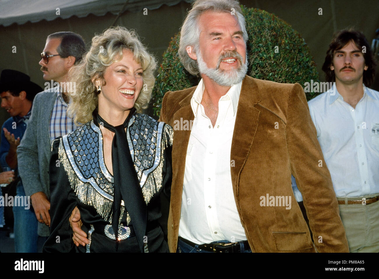 Kenny Rogers and wife Marianne Gordon, circa 1986.  File Reference # 31780 505THA Stock Photo