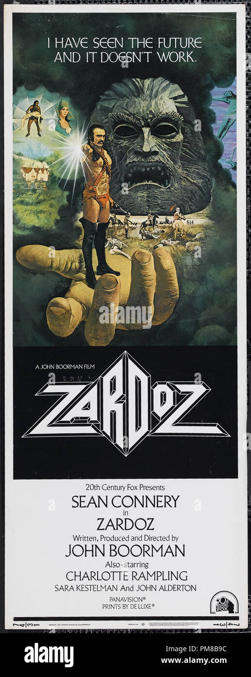 Studio Publicity: 'Zardoz' 1974 20th Century Fox  Poster Sean Connery    File Reference # 31790 945THA Stock Photo