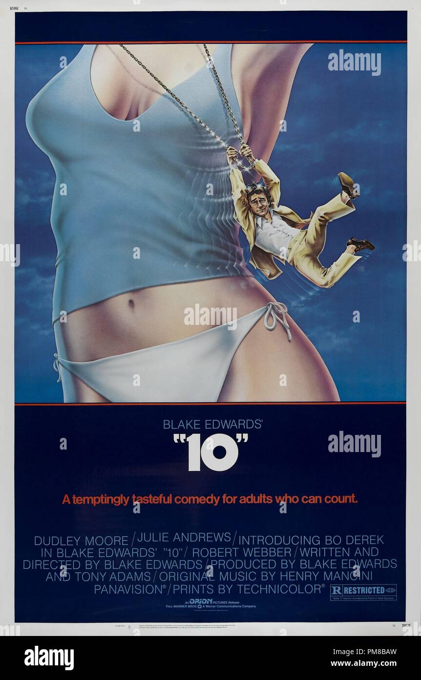 Studio Publicity: '10' 1979 Warner Poster  Dudley Moore, Julie Andrews, Bo Derek      File Reference # 31790 983THA Stock Photo