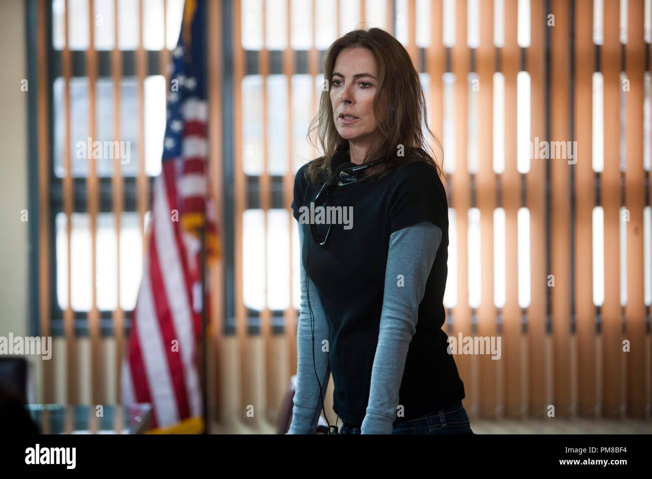 Director Kathryn Bigelow on the set of Columbia Pictures' gripping new thriller ZERO DARK THIRTY. Stock Photo