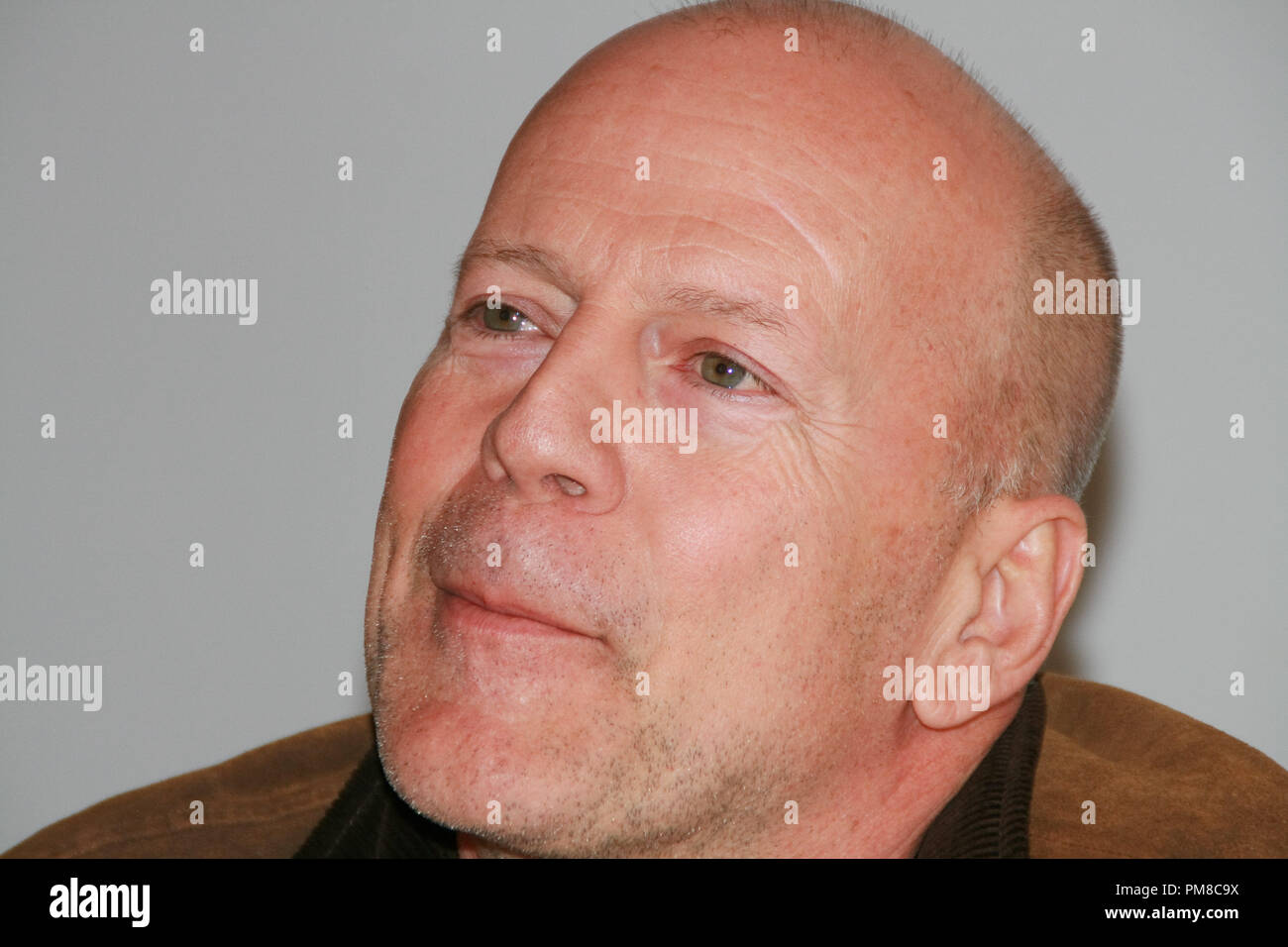 Bruce Willis 'A Good Day to Die Hard' Portrait Session, February 2, 2013. Reproduction by American tabloids is absolutely forbidden. File Reference # 31844 013JRC  For Editorial Use Only -  All Rights Reserved Stock Photo
