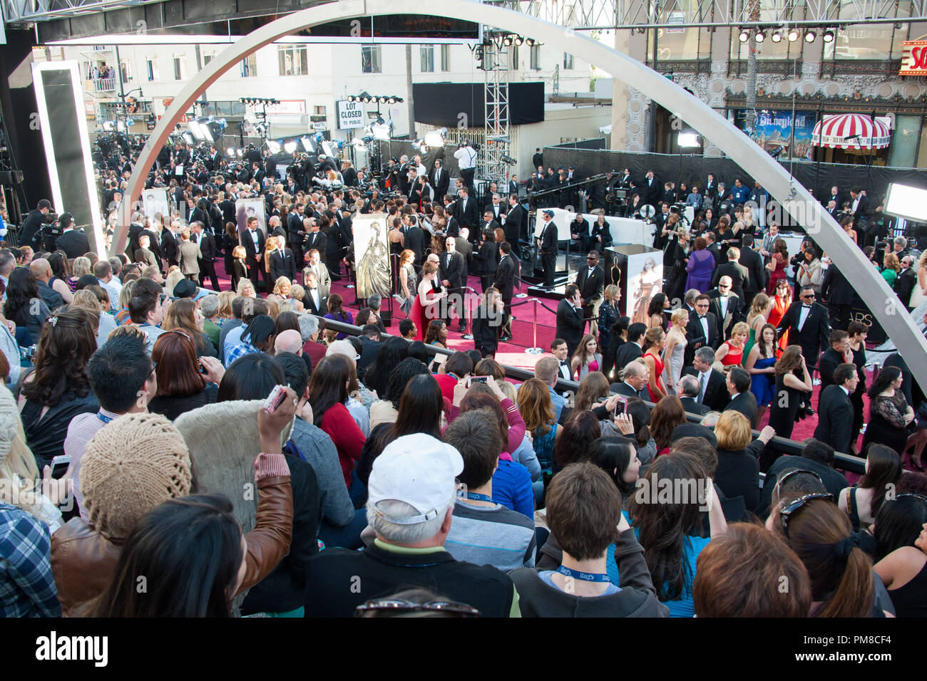 Arrivals for The Oscars® at the Dolby® Theatre in Hollywood, CA February 24, 2013. Stock Photo