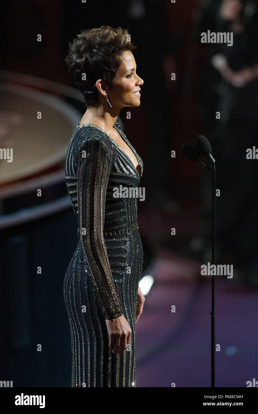 Halle Berry during the live ABC Telecast of The Oscars® from the Dolby® Theatre, in Hollwood, CA, Sunday, February 24, 2013. Stock Photo