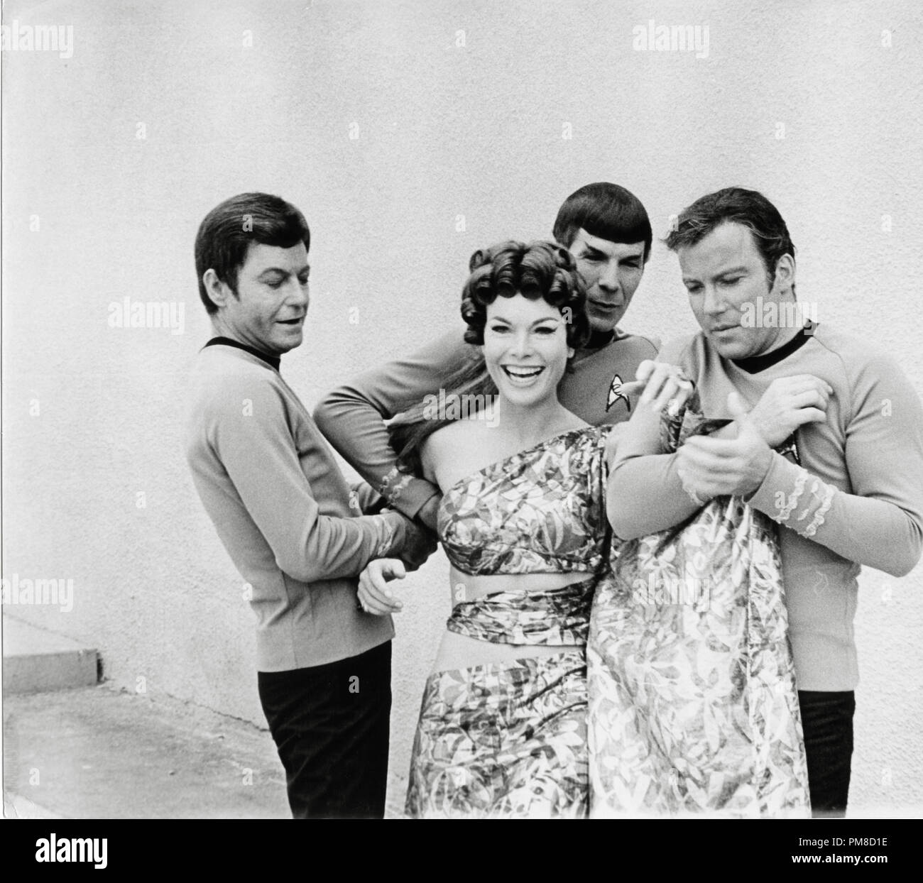DeForest Kelley, Leonard Nimoy, William Shatner  'Star Trek' TV Series (1966-1969)    File Reference # 31955 206THA Stock Photo
