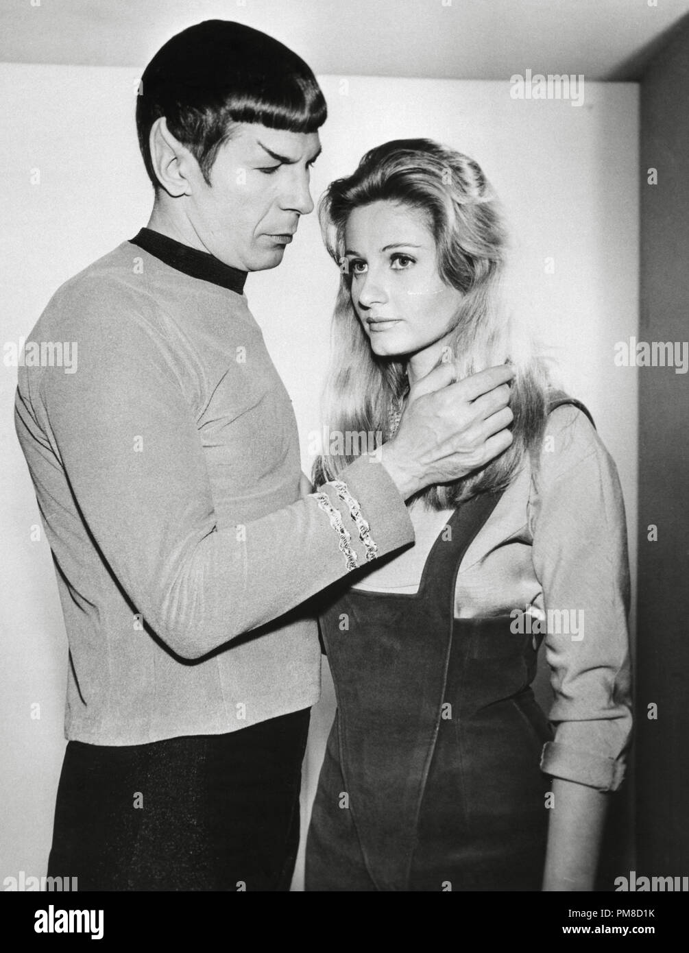 Leonard Nimoy and Jill Ireland  'Star Trek' TV Series (1966-1969)    File Reference # 31955 211THA Stock Photo