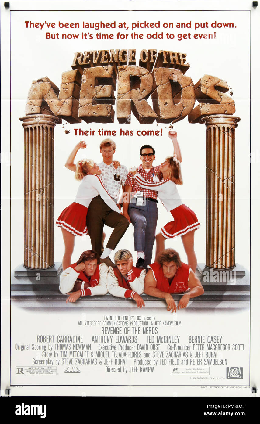 'Revenge of the Nerds' Poster © 1985 20th Century Fox    File Reference # 31955 221THA Stock Photo