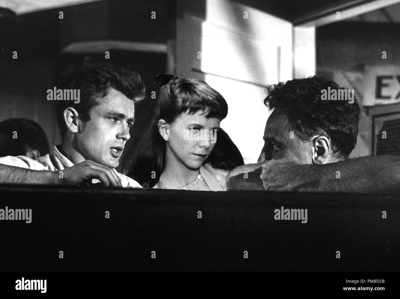 Elia Kazan directs James Dean and Julie Harris on the set of "East of ...